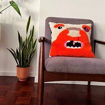 Meu projeto do curso: Bordado XL com agulha mágica. Bordado, Decoração de interiores, Punch needle, e Design têxtil projeto de Margarida Belo - 02.02.2022