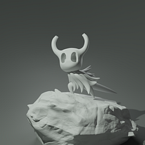 Mi Proyecto del curso: Hollow Knight. Projekt z dziedziny 3D, Projektowanie postaci, Animacja postaci,  Modelowanie 3D, Projektowanie postaci 3D,  Projektowanie 3D, Gr i komputerowe użytkownika Alex Peyeleal - 02.02.2022