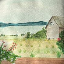 Mon projet du cours : Peinture de paysages enchantés à la gouache. Traditional illustration, Painting, and Gouache Painting project by Anne Marsan - 02.02.2022