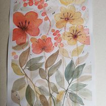 Mi Proyecto del curso: Acuarela floral: conecta con la naturaleza. Un progetto di Illustrazione tradizionale, Pittura, Pittura ad acquerello e Illustrazione botanica di Silvia Iriarte - 02.02.2022