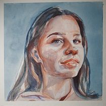 Mein Kursprojekt: Artistische Aquarellporträts. Fine Arts, Painting, Watercolor Painting, and Portrait Drawing project by Esther Senn - 02.02.2022