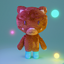 My project in Kawaii Character Creation in 3D with Blender  course Ein Projekt aus dem Bereich Traditionelle Illustration, Design von Figuren, Digitale Illustration, 3-D-Modellierung und Manga von Luca Zanibellato - 03.02.2022