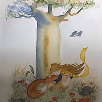 Mi Proyecto del curso: Ilustración en acuarela con influencia japonesa. Un progetto di Illustrazione tradizionale, Disegno e Pittura ad acquerello di Patricia Rodriguez - 03.02.2022