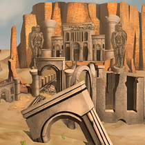 Cidade de areia. Traditional illustration, Digital Illustration, Video Games, Concept Art, and Game Design project by Thiago Freitas Bueno - 02.03.2022