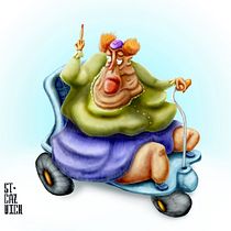 Mi Proyecto del curso: Ilustración digital con volumen y textura "Angry Nanny". Ilustração tradicional, Ilustração digital, Desenho digital, e Pintura digital projeto de Santiago Cahuich - 27.01.2022