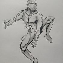 Mi Proyecto del curso: Ilustración para cómics: anatomía de un superhéroe. Un progetto di Illustrazione tradizionale, Character design, Fumetto, Disegno a matita e Disegno anatomico di Anthony Luis Arias Paredes - 03.02.2022