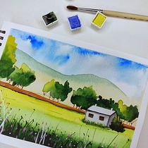 My project in Watercolor Travel Journal course. Traditional illustration, Watercolor Painting, Architectural Illustration, and Sketchbook project by Tatiana Belyakova - 01.02.2022