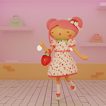 Mi Proyecto del curso: Creación de personajes kawaii en 3D con Blender  Ein Projekt aus dem Bereich Traditionelle Illustration, Design von Figuren, Digitale Illustration, 3-D-Modellierung und Manga von Daiana Gauna - 03.02.2022