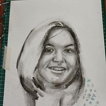 Mijn project van de cursus: Artistiek portretteren met houtskool: sferen creëren. Ilustração tradicional, Artes plásticas, Desenho, Desenho de retrato, Desenho realista, e Desenho artístico projeto de Nancy Van Immerseel - 04.02.2022