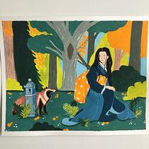 Mon projet du cours : Initiation à la gouache : voyage coloré au Japon. Un projet de Illustration traditionnelle, Beaux Arts, Peinture , et Peinture gouache de Alice Dozier - 04.02.2022