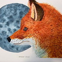 My project in Expressive Animal Portraits in Watercolor course. Un proyecto de Ilustración tradicional, Pintura a la acuarela, Dibujo realista e Ilustración naturalista				 de greg_45 - 02.02.2022