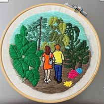 Mi Proyecto del curso: Introducción al bordado botánico. Un projet de Broderie , et Design textile de Alexander Bonilla - 04.02.2022