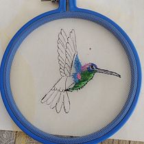 Mi Proyecto del curso: Retratos bordados sobre tul. Embroider, Portrait Drawing, and DIY project by Liliana Maciorowski - 02.05.2022