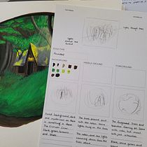 My project in Painting Atmospheric Landscapes with Gouache course. Traditional illustration, Painting, and Gouache Painting project by Ann Bakken - 02.05.2022