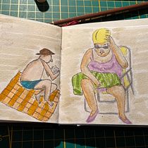 Mein Kursprojekt: Das Skizzenbuch als Erkundungsreise: Finde deinen Zeichenstil. Traditional illustration, Sketching, Creativit, Drawing, Watercolor Painting, Sketchbook, and Gouache Painting project by Petra Westermann - 02.05.2022