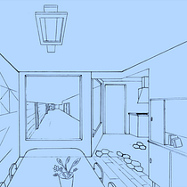 My project in Architectural Drawing: The Single-Point Perspective course. Un proyecto de Diseño, Arquitectura, Paisajismo e Ilustración arquitectónica de nielsvzanten - 05.02.2022