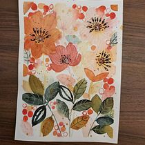 Mon projet du cours : Aquarelle florale créative : renouez avec la nature. Un progetto di Illustrazione tradizionale, Pittura, Pittura ad acquerello e Illustrazione botanica di Nathalie Grandcoin - 05.02.2022