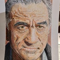1er. Retrato Realista de Robert De Niro. Traditional illustration, Fine Arts, Pencil Drawing, Drawing, Portrait Drawing, Realistic Drawing, Artistic Drawing, and Colored Pencil Drawing project by José García - 02.05.2022