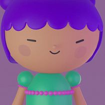 My project in Kawaii Character Creation in 3D with Blender  course. Een project van Traditionele illustratie, Ontwerp van personages, Digitale illustratie,  3D-modellering y Manga van Vivek Singh - 13.02.2022