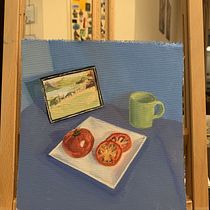 My project in Oil Painting for Beginners course. Fine Arts, Painting, and Oil Painting project by Elcin Altinbas - 02.06.2022
