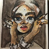 Mi Proyecto del curso: Cuaderno de retratos en acuarela. Painting, Watercolor Painting, Portrait Drawing, and Sketchbook project by Maryna Pérez Ortiz - 02.06.2022