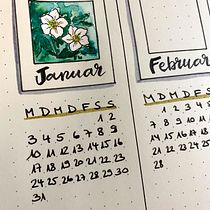 My project in Introduction to Illustrated Bullet Journaling course. Projekt z dziedziny Trad, c, jna ilustracja, Craft, T, pografia,  R, sunek, R, sunek botaniczn, DIY,  Pismo dekorac i jne użytkownika cobu80 - 06.02.2022