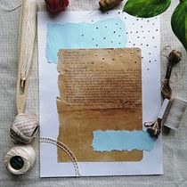 Mi Proyecto del curso: Técnicas de bordado experimental sobre papel. Un progetto di Belle arti, Collage, Ricamo e Textile Design di Yahir Burgos-Solís (Antronauta) - 06.02.2022