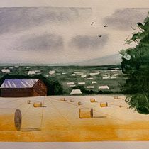 Mein Kursprojekt: Aquarell-Landschaften: Experimentelle Werkzeuge und Techniken. Projekt z dziedziny  Sztuki piękne,  Malarstwo i Malowanie akwarelą użytkownika 8hg4bcp5c6 - 06.02.2022