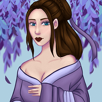 Mon projet du cours : Portrait de personnages féminins avec Procreate. Projekt z dziedziny Trad, c, jna ilustracja, Ilustracja c, frowa, R, sunek c i frow użytkownika Aziréphale Nic Lochlainn - 06.02.2022