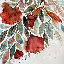 Il mio progetto del corso: Acquerelli floreali: entra in sintonia con la natura. Ilustração tradicional, Pintura, Pintura em aquarela e Ilustração botânica projeto de Veronica Ladu - 07.02.2022