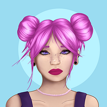 My project in Female Character Portraits in Procreate course. Projekt z dziedziny Trad, c, jna ilustracja, Ilustracja c, frowa, R, sunek c i frow użytkownika Emily Gilmore - 04.02.2022