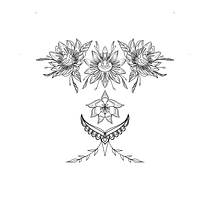 My project in Botanical Tattoo Design with Procreate course. Projekt z dziedziny Trad, c, jna ilustracja, Ilustracja c, frowa, Projektowanie tatuaż, R i sunek botaniczn użytkownika mon_amour_inkart - 07.02.2022