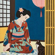 Mein Kursprojekt: Einführung in die Gouachemalerei: eine bunte Reise nach Japan. Un projet de Illustration traditionnelle, Beaux Arts, Peinture , et Peinture gouache de Kirsten - 08.02.2022