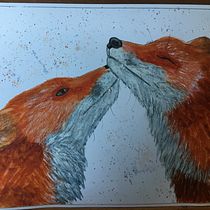 My project in Expressive Animal Portraits in Watercolor course. Un proyecto de Ilustración tradicional, Pintura a la acuarela, Dibujo realista e Ilustración naturalista				 de yvonnejvirgo - 08.02.2022