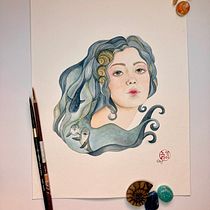 Mi Proyecto del curso: Técnicas de acuarela para ilustraciones de ensueño. Traditional illustration, Drawing, Watercolor Painting, and Editorial Illustration project by Noelia Alijo - 02.08.2022