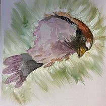 Il mio progetto del corso: Ritratto artistico ad acquerello. Fine Arts, Painting, Portrait Drawing, and Watercolor Painting project by m_bonino - 02.08.2022