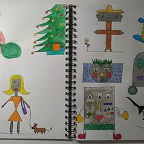 Mi Proyecto del curso: Técnicas de ilustración para desbloquear tu creatividad. Design, Traditional illustration, Fine Arts, Painting, Creativit, Creating with Kids, and Sketchbook project by Valeria Graciano - 02.08.2022