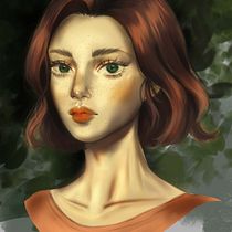 My project in Digital Fantasy Portraits with Photoshop course. Traditional illustration, Drawing, Digital Illustration, Portrait Drawing, Digital Drawing, and Digital Painting project by Roberta Lami - 02.08.2022