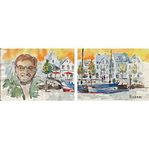 Mein Kursprojekt: Aquarellsketching: Drück deine Ideen aus . Traditional illustration, Sketching, Creativit, Drawing, Watercolor Painting, and Sketchbook project by free4ski - 02.08.2022