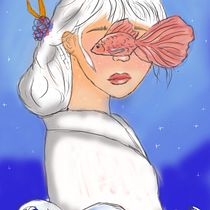 Mi Proyecto del curso: Retratos digitales de fantasía con Photoshop. Traditional illustration, Drawing, Digital Illustration, Portrait Drawing, Digital Drawing, and Digital Painting project by emilia_camposquintana - 02.08.2022