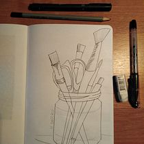 Mój projekt z kursu: Ilustrowany pamiętnik: wypełnij szkicownik własnymi przeżyciami. Ilustração tradicional, Esboçado, Desenho, Sketchbook e Ilustração com tinta projeto de Jola Franus - 08.02.2022