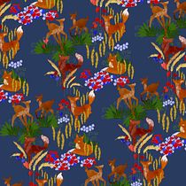 Mon projet du cours : Illustration numérique de motifs inspirés de la faune et la flore. Un progetto di Illustrazione tradizionale, Pattern design, Disegno, Illustrazione digitale e Illustrazione botanica di nib.kientz - 01.02.2022