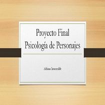 Mi Proyecto del curso: Psicología de personajes en relatos. Writing, Narrative, Fiction Writing, and Creative Writing project by Adriana Insaurralde - 01.21.2022