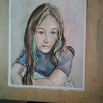 Il mio progetto del corso: Ritratto artistico ad acquerello. Fine Arts, Painting, Watercolor Painting, and Portrait Drawing project by canonicorip51 - 02.09.2022