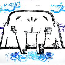 Walrus Buffet. Un progetto di Illustrazione tradizionale, Artigianato, Belle arti e Stampa di Amber Taylor - 09.02.2022
