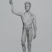 My project in Realistic Human Figure Drawing course. Een project van Traditionele illustratie,  Beeldende kunst,  Schetsen, Tekening met potlood,  Tekening, Realistische tekening y Anatomisch tekenen van motolesechloe - 09.02.2022