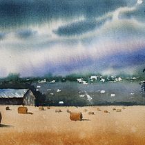 Mon projet du cours : Paysages à l'aquarelle : techniques et outils expérimentaux. Projekt z dziedziny Malowanie akwarelą użytkownika Marie Louise FLOCH - 09.02.2022