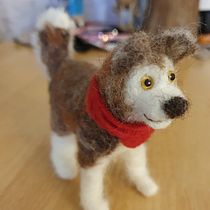 My project in Needle Felting Animal Creation course. Artesanato, Design de brinquedos, Tecido, Feltragem com agulha, e Design têxtil projeto de bonnie381 - 08.02.2022