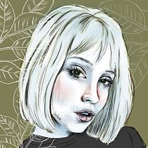 Chicas Verdes. Ilustração tradicional, Ilustração digital, e Desenho de retrato projeto de Isabel Sauvage - 09.02.2022