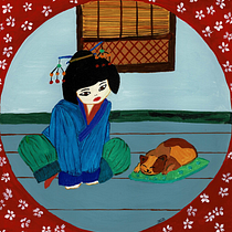 Mon projet du cours : Initiation à la gouache : voyage coloré au Japon. Un projet de Illustration traditionnelle, Beaux Arts, Peinture , et Peinture gouache de janina_kong - 08.02.2022